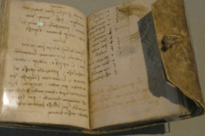 Da Vinci's notebook. source